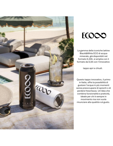 Acqua Recoaro frizzante - Cestello 24 lattine 0,50 lt