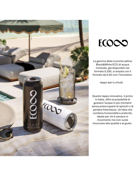 Acqua Recoaro frizzante - Cestello 24 lattine 0,50 lt