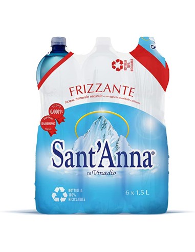 Acqua Sant'Anna frizzante - Cestello 6 bott. 1,5 lt