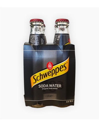 Schweppes Soda water - Confezione 4 bott. - 20 cl