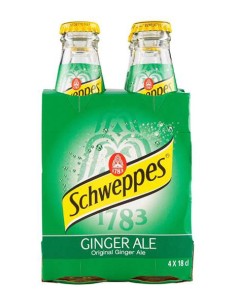 Schweppes Ginger Ale - Confezione 4 bott. - 20 cl