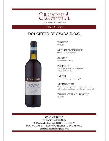 Dolcetto di Ovada D.O.C. - Il Cascinale